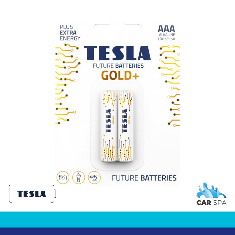 TESLA GOLD+ Alkaline Batteries AAA Type LR03 1.5V