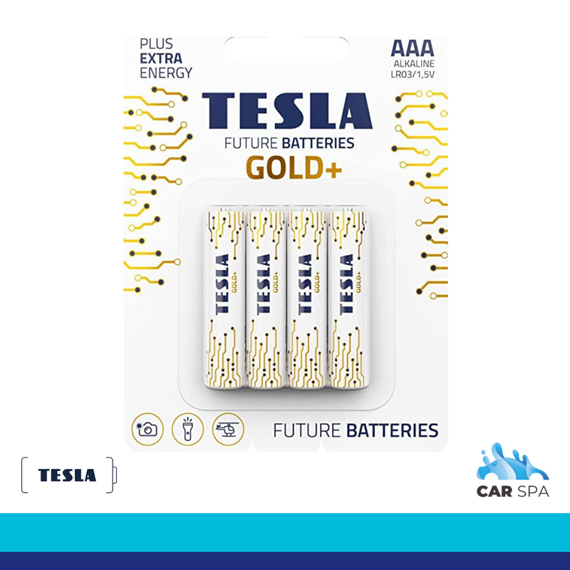 TESLA GOLD+ Alkaline Batteries AAA Type LR03 1.5V