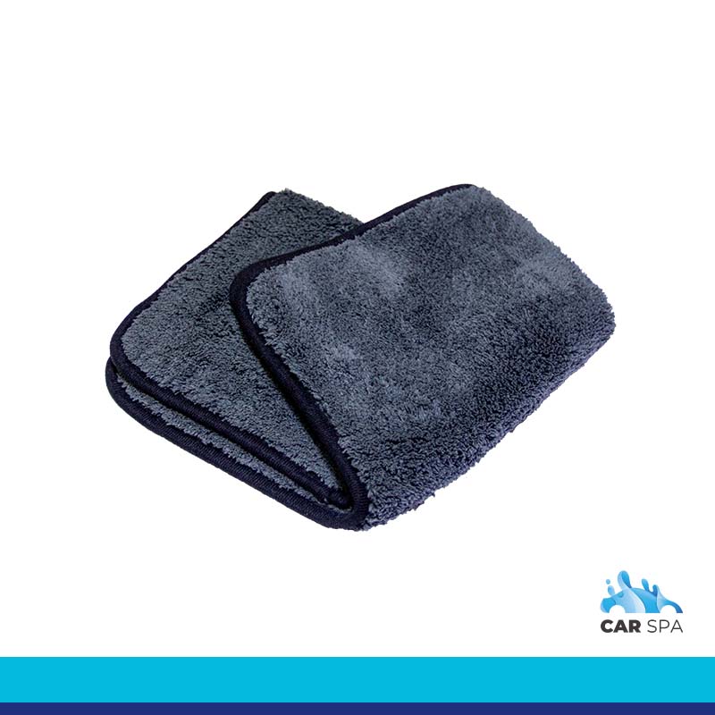 Carspa - Microfibre Towel Double Loop 600 gsm (40x40cm) - Dark Grey