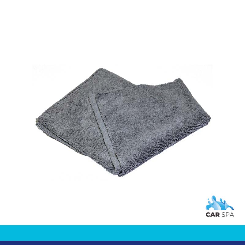 Carspa - Microfibre Towel Single Loop 380 gsm Edgeless (40x40 cm) - Light Grey