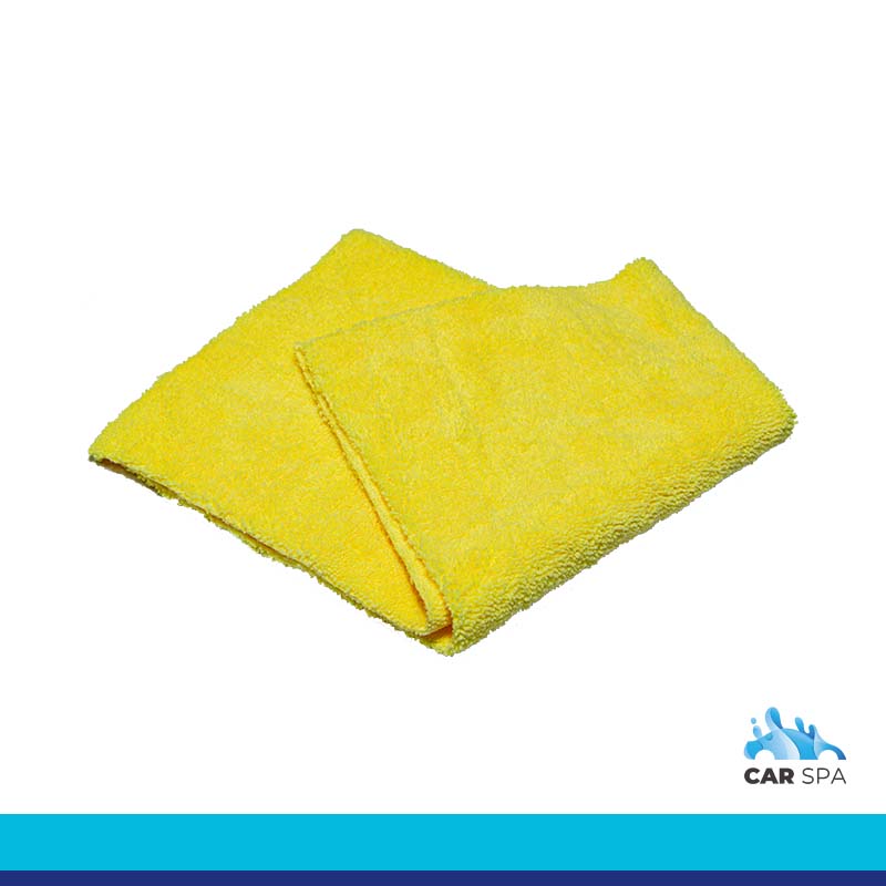 Carspa - Microfibre Towel Single Loop 380 gsm Edgeless (40x40cm) - Yellow