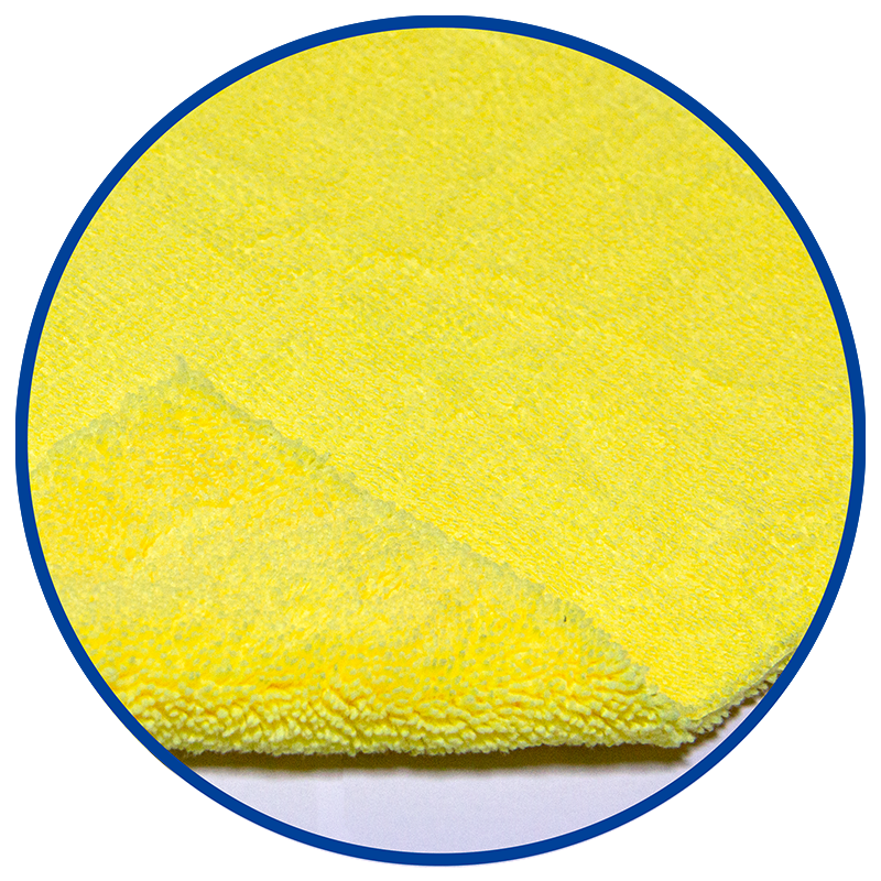 Carspa - Microfibre Towel Single Loop 380 gsm Edgeless (40x40cm) - Yellow