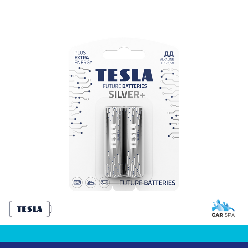 TESLA SILVER+ Alkaline Batteries AA Type LR6 1.5V