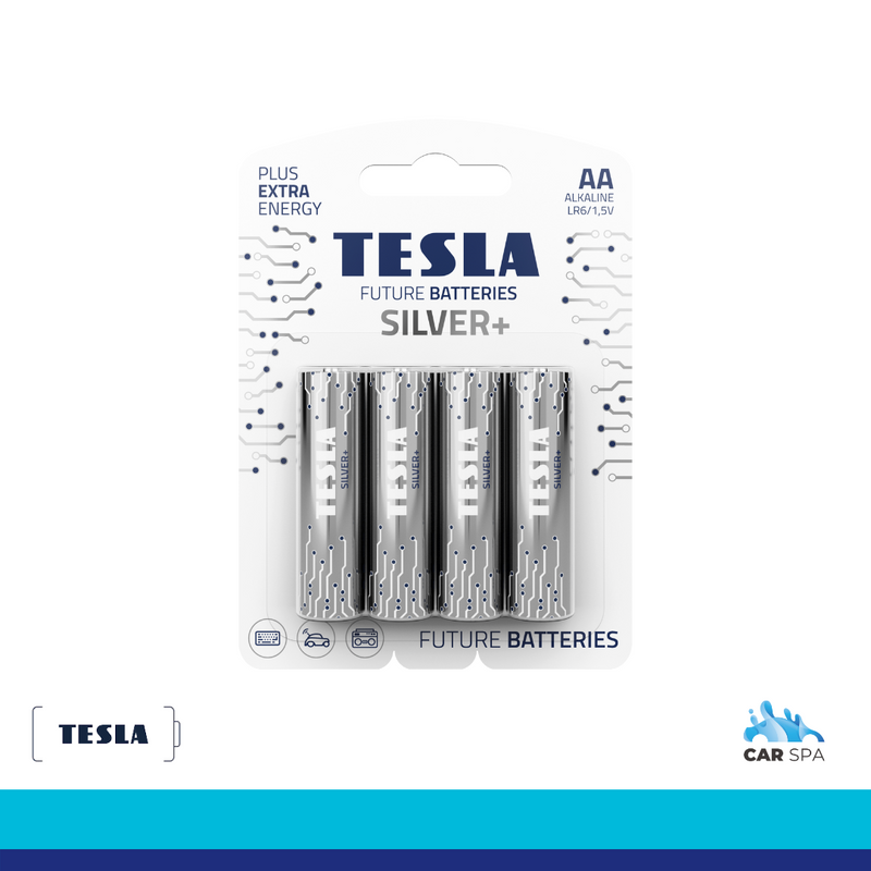 TESLA SILVER+ Alkaline Batteries AA Type LR6 1.5V