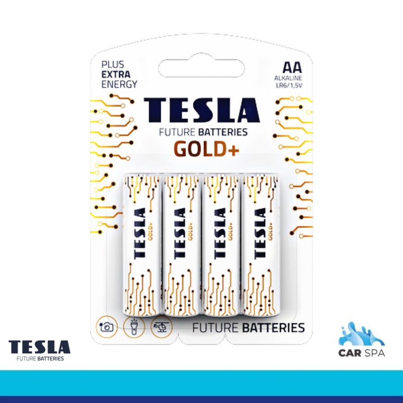 TESLA GOLD + Alkaline Batteries AA Type LR6 1.5V